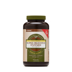 GNC Super Digestive Enzymes bottle front view supports digestion balance