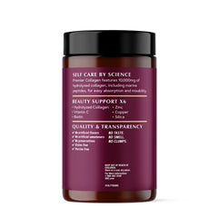 GNC Premier Collagen Powder stirred into coffee for easy mixing.