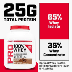 GNC 100% Whey Strawberry powder bulk for easy mixing.