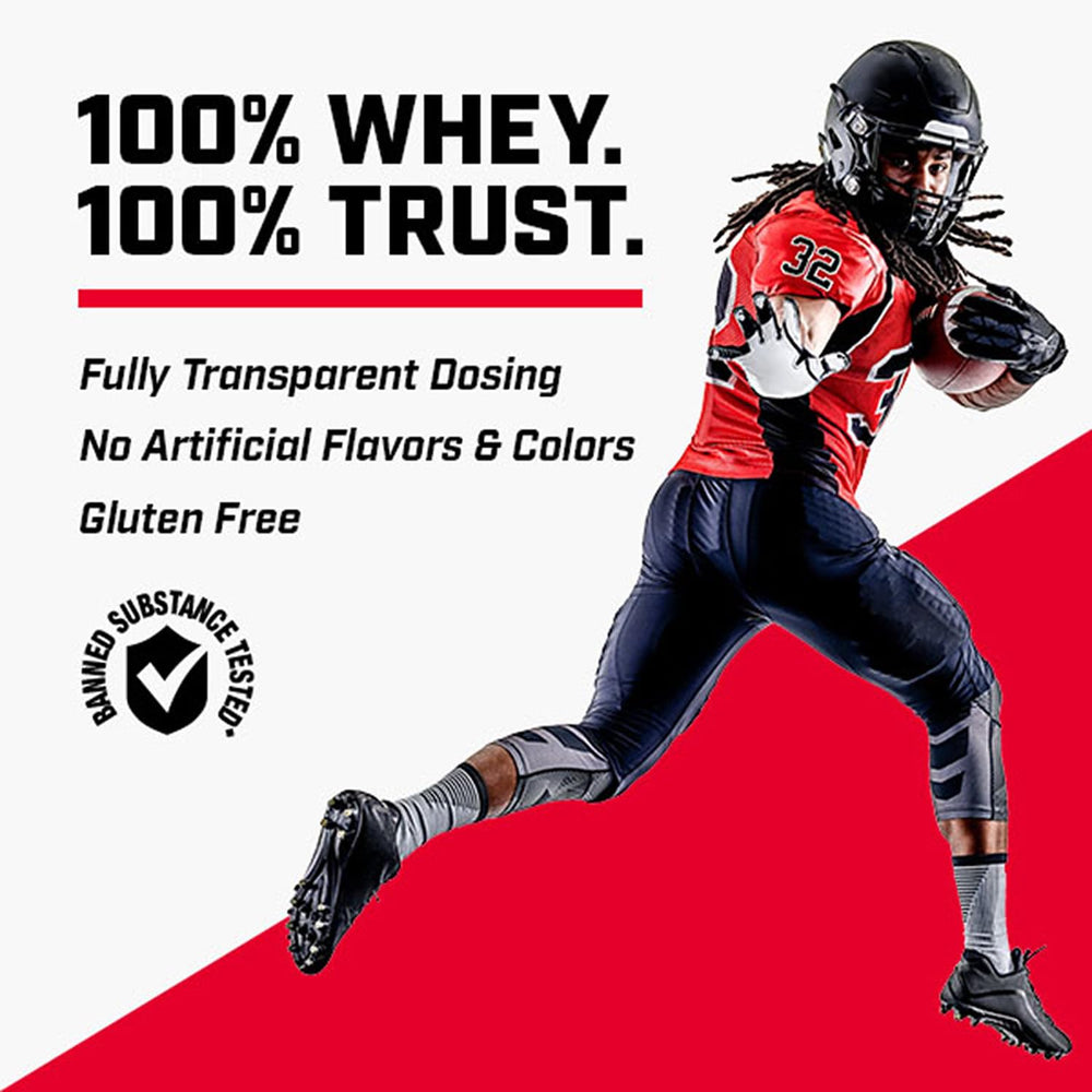 GNC Pro Performance 100% Whey ingredients close-up