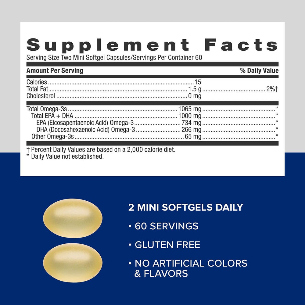 GNC Triple Strength Fish Oil purified to reduce mercury and contaminants