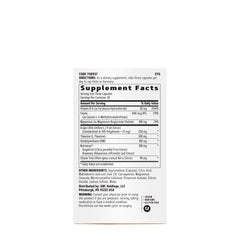 GNC Women's Hello Harmony bottle side shows vegan and gluten-free formula for daily wellness