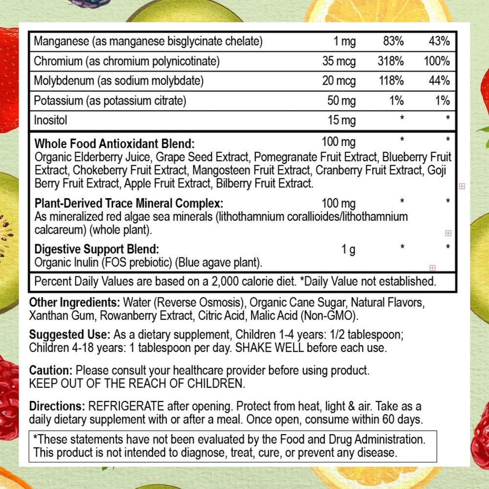 Go Healthy Kids packaging front shows label and serving information