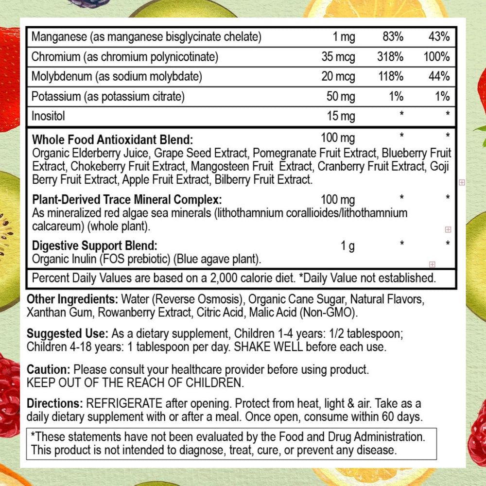 Go Healthy Natural vegan kids multivitamin label emphasizing allergy-friendly ingredients
