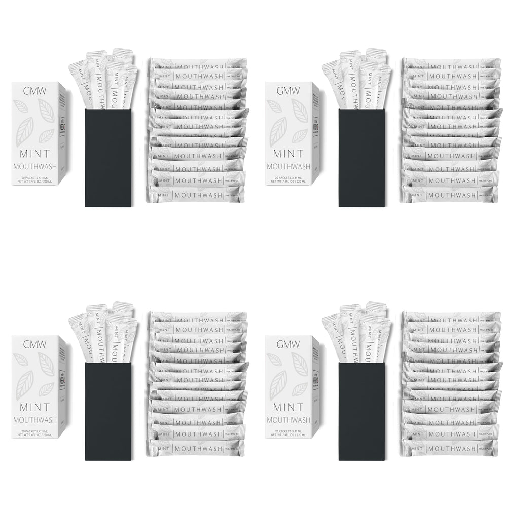 Go Mouthwash travel packets in a box for hotel-ready, fresh breath when guests visit.