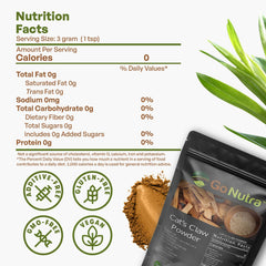Go Nutra cat's claw powder label on a clean bottle.