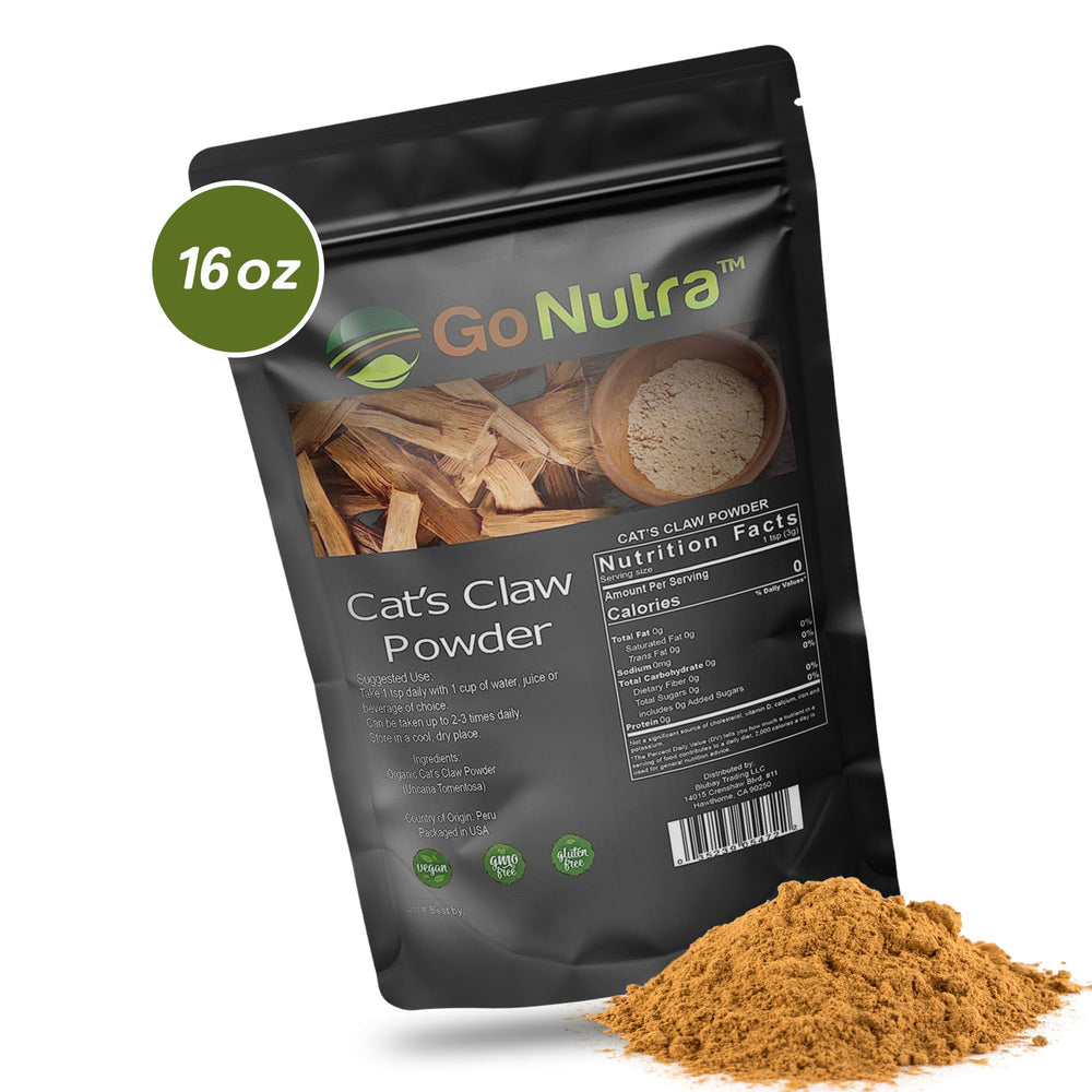 Go Nutra cat's claw powder in hot water for a warm drink.