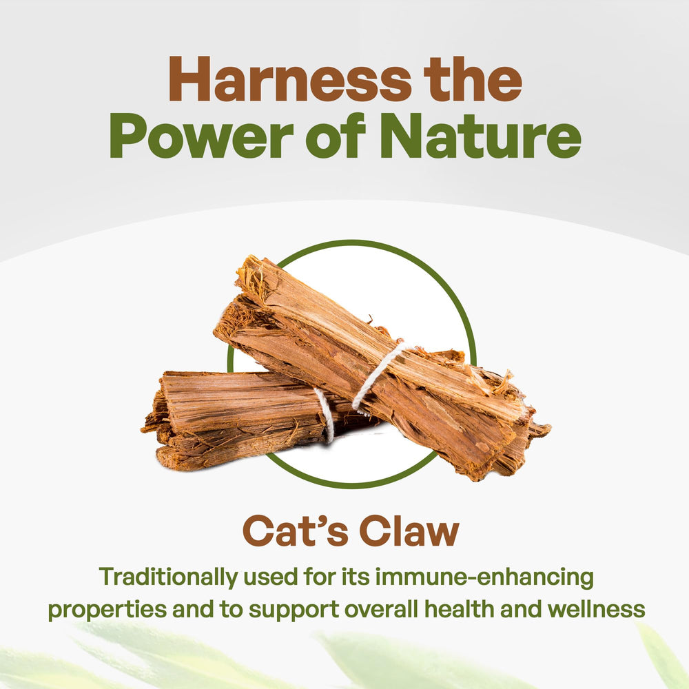 Go Nutra cat's claw powder in a smoothie for flavor boost.