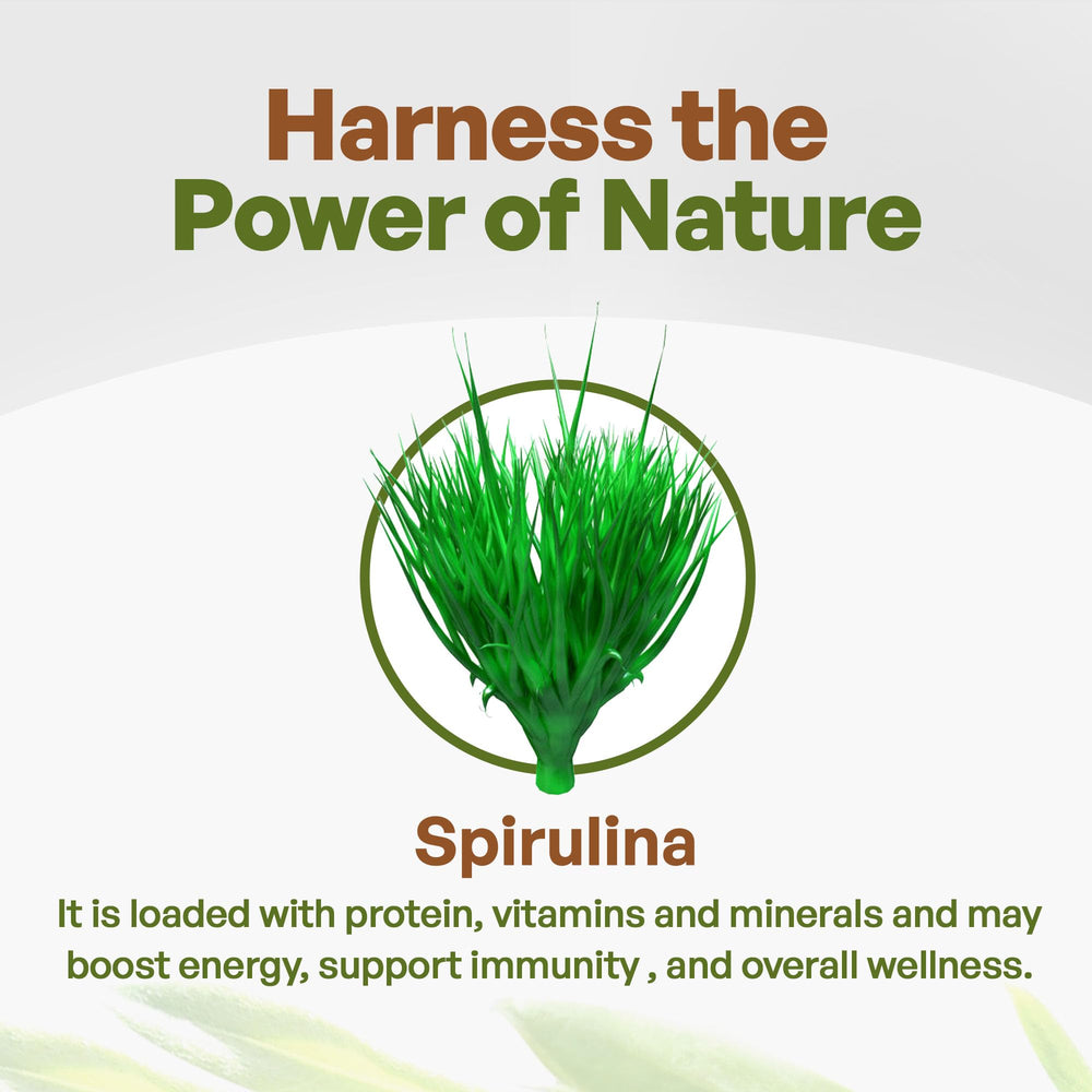 Go Nutra Spirulina bottle pour suggests easy, on-the-go dosage