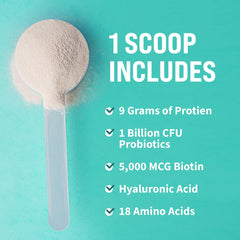 GOBIOTIX collagen powder dissolving in liquid for a smooth, flavorless drink.