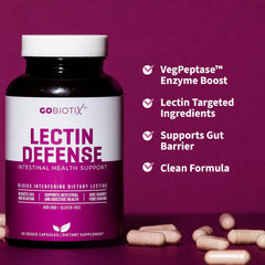 GOBIOTIX Lectin Defense clean label icon indicating GMP and U.S. production.