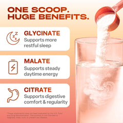 GoBiotix magnesium glycinate powder dissolving in water for easy mixing