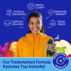 GoHydrate Vitamin D3 added packets for daily electrolyte support.