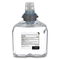 GOJO Purell refill bottle with removable pump for recycling.