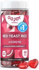 GOJOY Naturals gummies bottle label highlighting a sugar-free option for a heart-friendly lifestyle.