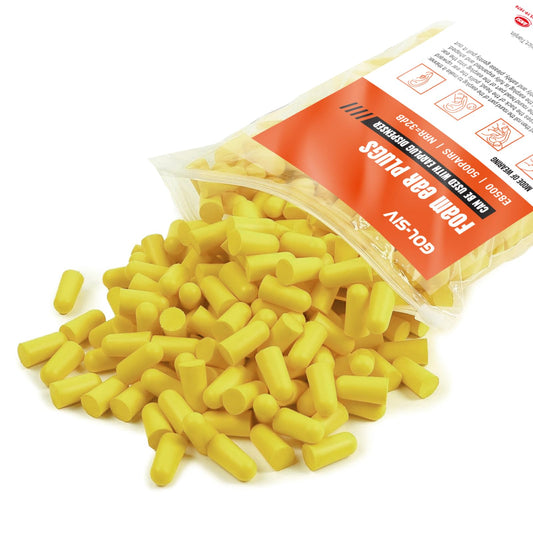 GOL-SIV ear plugs bulk package for easy stocking on job sites and workshops.