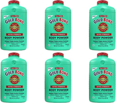 Gold Bond Medicated Extra Strength Body Powder 10 oz bottle for cooling and dryness relief.