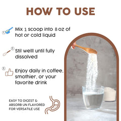 Gold Vital Life collagen powder dissolving in glass demonstrates fast absorption