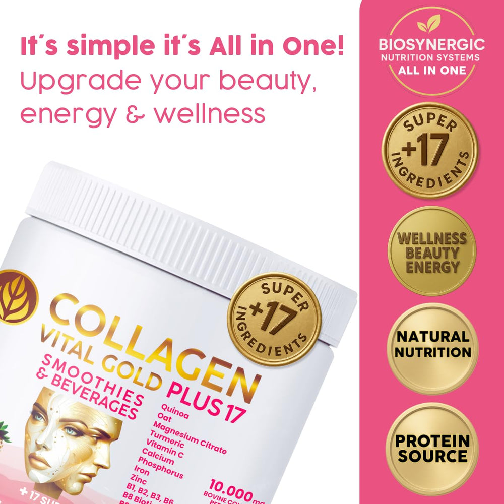 Gold Vital Life hydrolyzed collagen peptides enable quick absorption for everyday use.