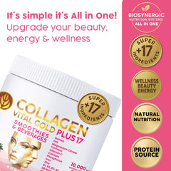 Gold Vital Life hydrolyzed collagen peptides enable quick absorption for everyday use.
