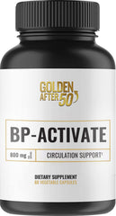 Golden After 50 BP-Activate bottle front showing a focus on circulation support and vitality