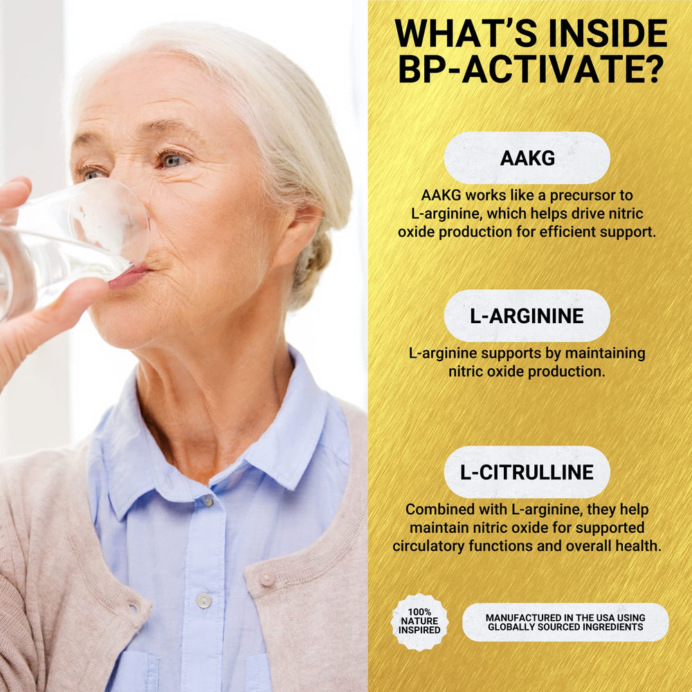 Golden After 50 BP-Activate capsules in hand for easy daily routine