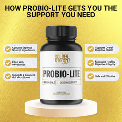 Golden After 50 Probio-Lite packaging box shown for consumer appeal