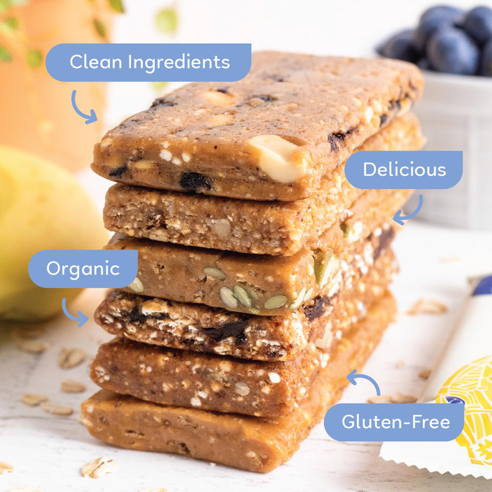 GoMacro MacroBar Banana Almond Butter close-up showing creamy texture.