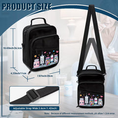 Gomyblomy travel-ready diabetes bag with sturdy handle for convenient trips.