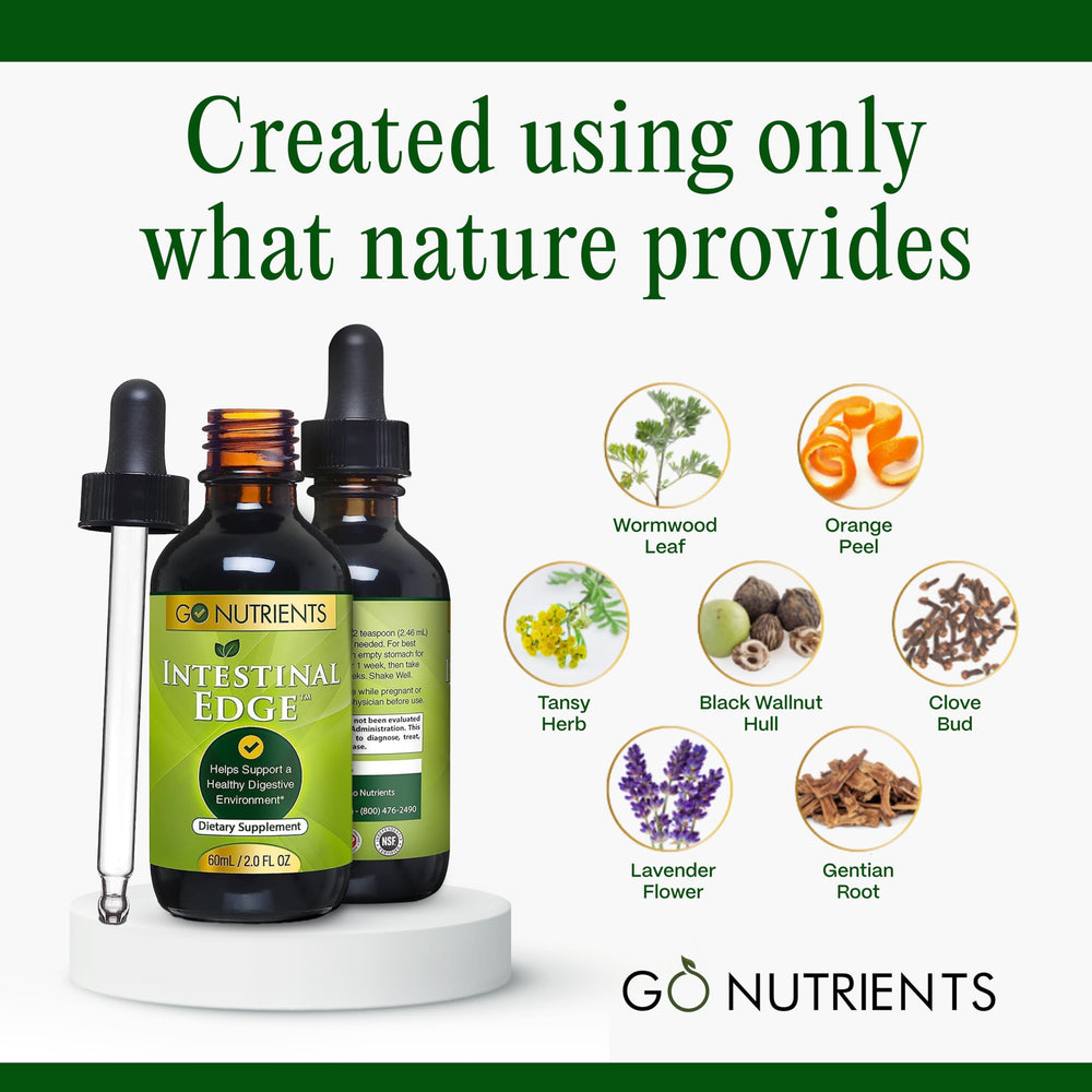 Go Nutrients Intestinal Edge clove bud detail with aroma notes