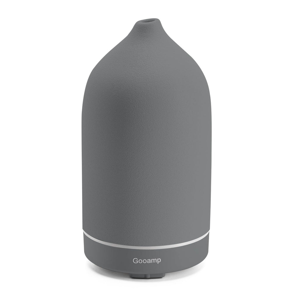 Gooamp 200ML ceramic diffuser top view emitting a delicate aroma for a calm space.