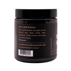 GOOD MEDICINE Muscle Balm applied to shoulder for soothing relief
