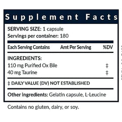 GOODAPPLE NUTRITIONALS Bile Salts Booster dosing scene with multiple capsules for meal-specific use.