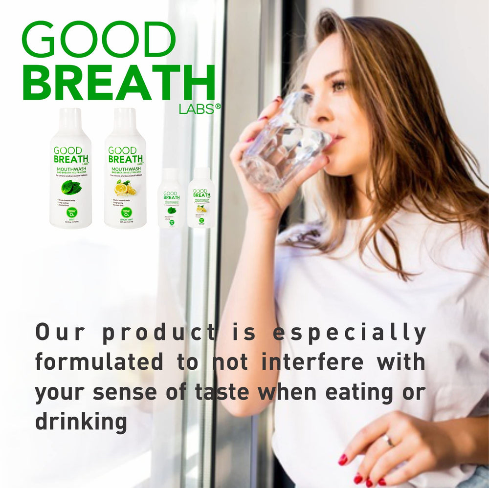 Goodbreath ozone technology bottle showcases advanced oral care.