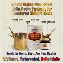 Goodliving Essentials Golden Shot Glass paired with resin for ritual-like use.
