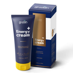 GOODOH Muscle and Joint Relief Cream bottle demonstrates fast-absorbing relief for daily mobility.