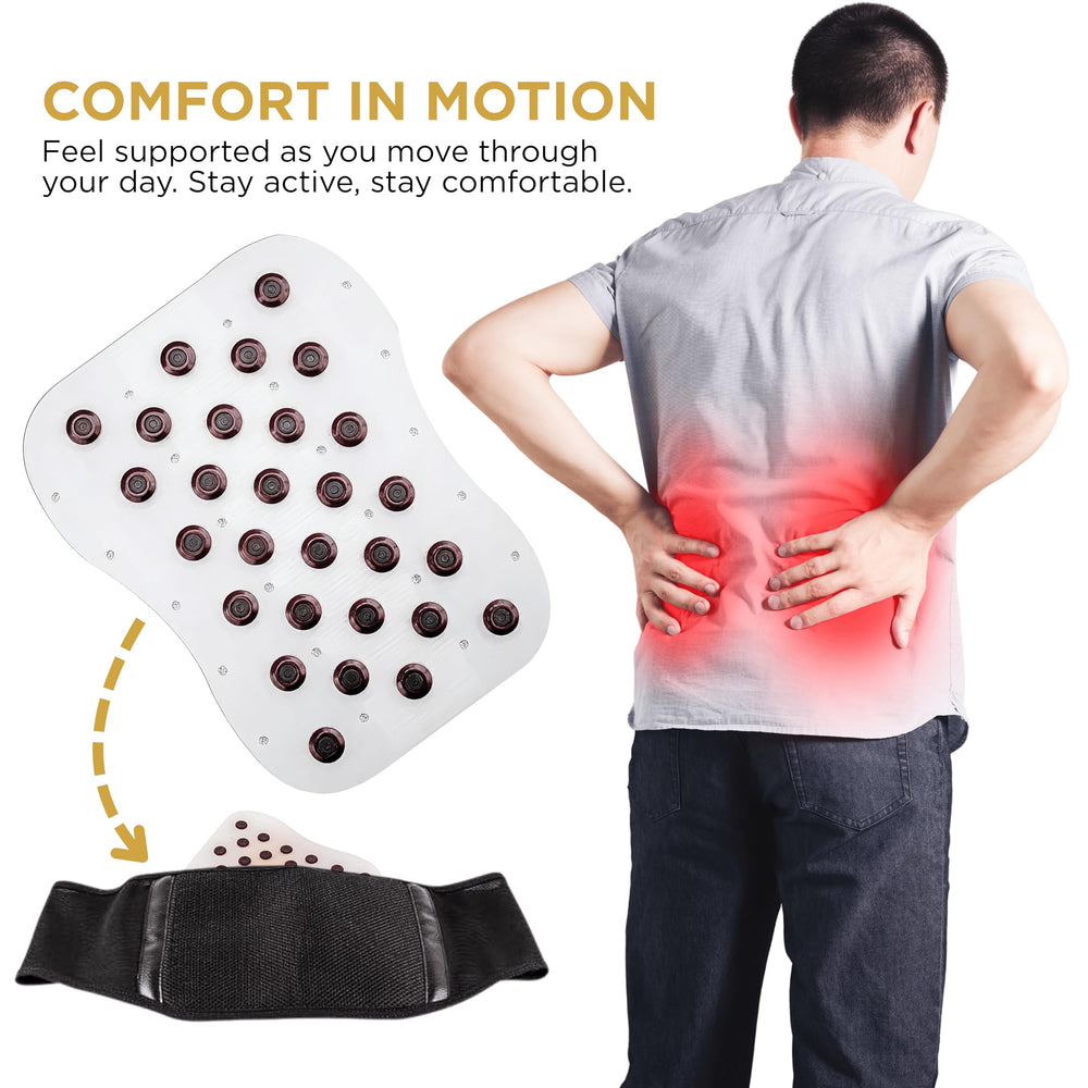 Goodscious magnetic back pad uses premium materials for durable, flexible support.