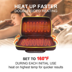 Goodtar double-sided heating provides even warmth across massage stones.