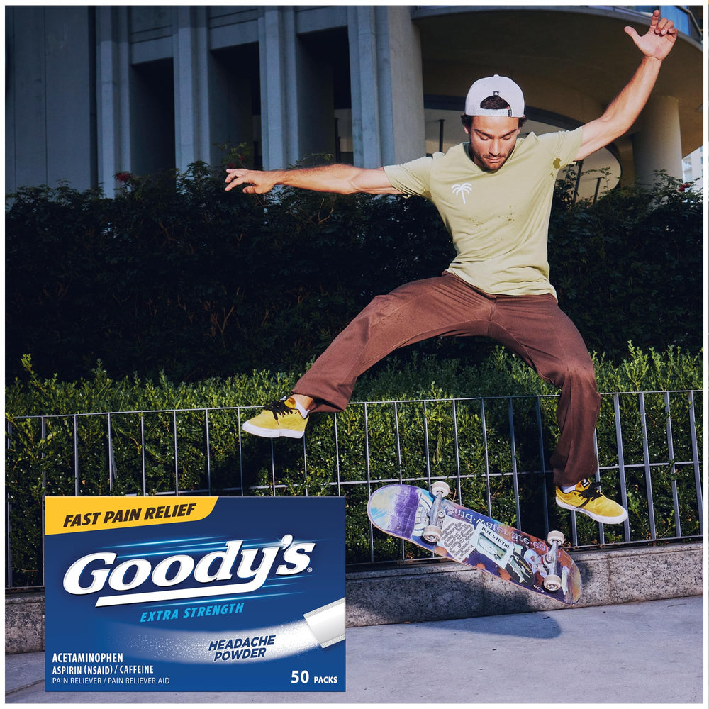Goody's formula with acetaminophen, aspirin, and caffeine for multi-symptom support.