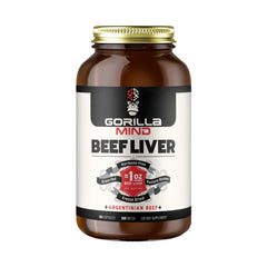 Gorilla Mind freeze-dried beef liver capsules for convenient daily nutrition.