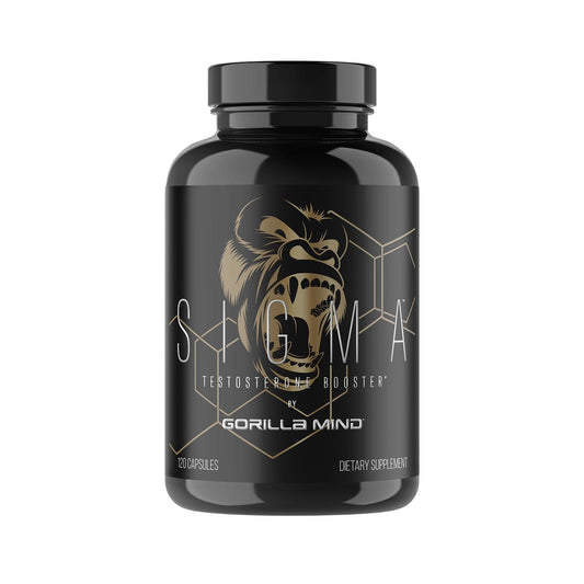 Gorilla Mind Sigma bottle with clear label for daily use and transparency