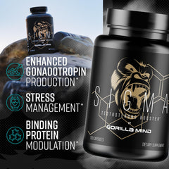 Gorilla Mind Sigma capsule featuring KSM-66 Ashwagandha for stress modulation