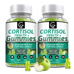 GORNVB Cortisol Gummies bottle on a calm desk for daily calm and focus