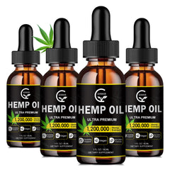 GORNVB High Potency Hemp Oil bottle front view for daily use.