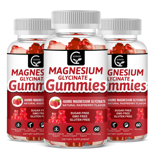 GORNVB magnesium glycinate gummies bottle for convenient daily use.
