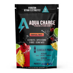 Grab The Gold Aqua Charge stick pack for on-the-go hydration.