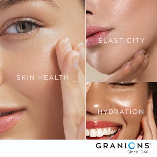Smiling adult adding Granions collagen to daily wellness routine.