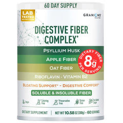 Granions Psyllium Husk Powder front packaging supports daily fiber intake.