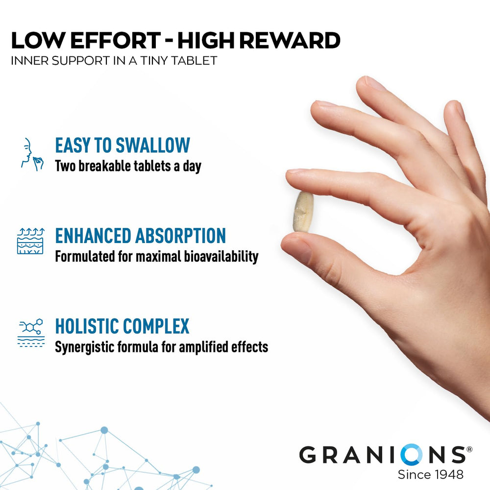 Granions Vitamin C highlight image signals antioxidant support in formulation.