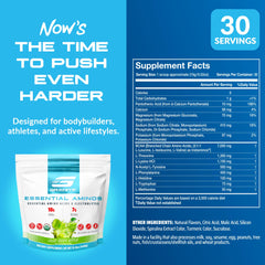 Granite EAAs powder scoop showing 10g EAAs per serving for muscle support.